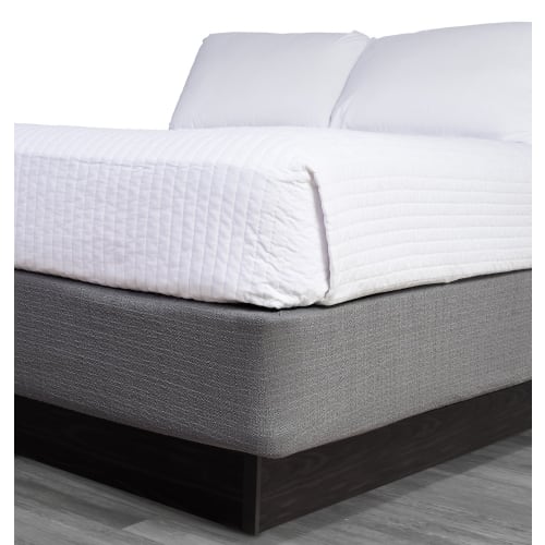 Bleeker Bed Wrap, 98% Polyester / 2% Spandex, California King, Fits Depth up to 11" Deep, Stainless